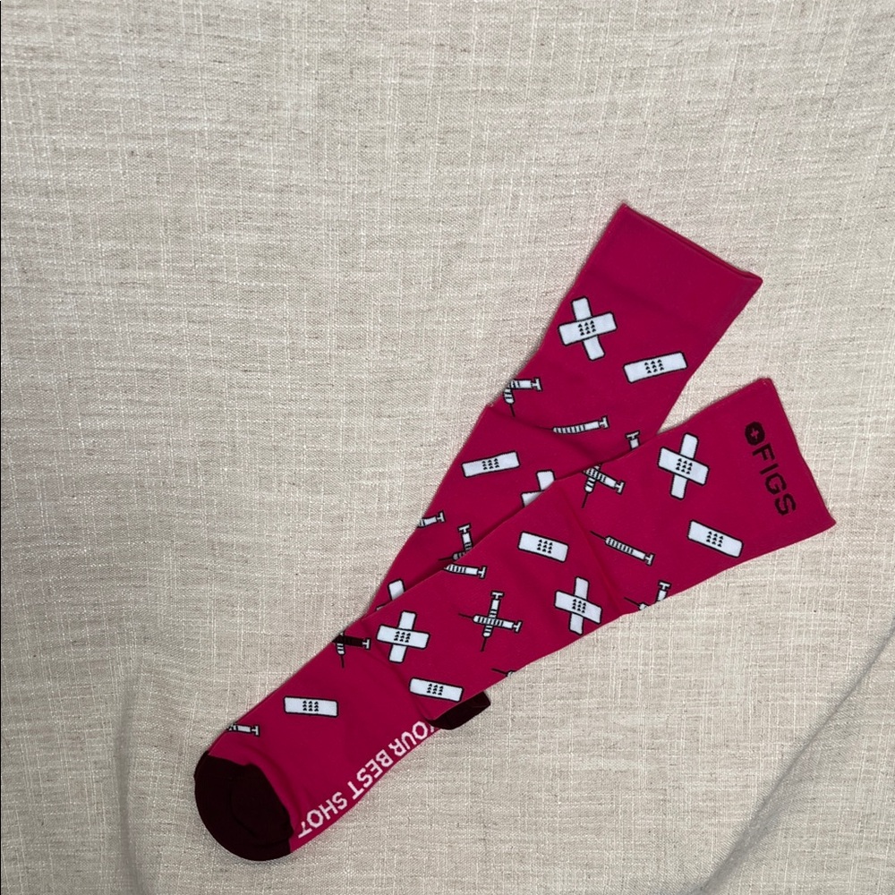 Figs Pink Compression Socks - Picture 4 of 5